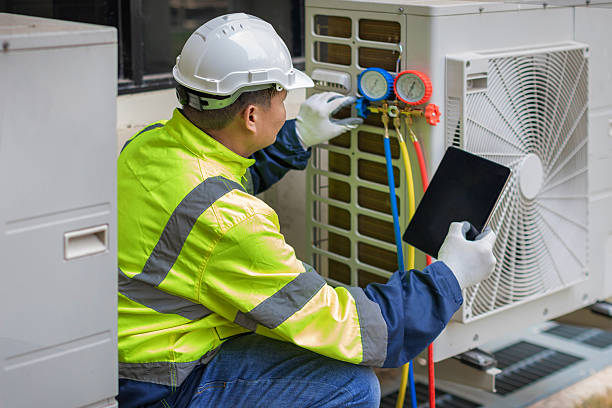 Professional Hvac technician working in Whitehall, OH